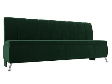 Кухонный прямой диван Кантри, Зеленый (Велюр) в Кушве