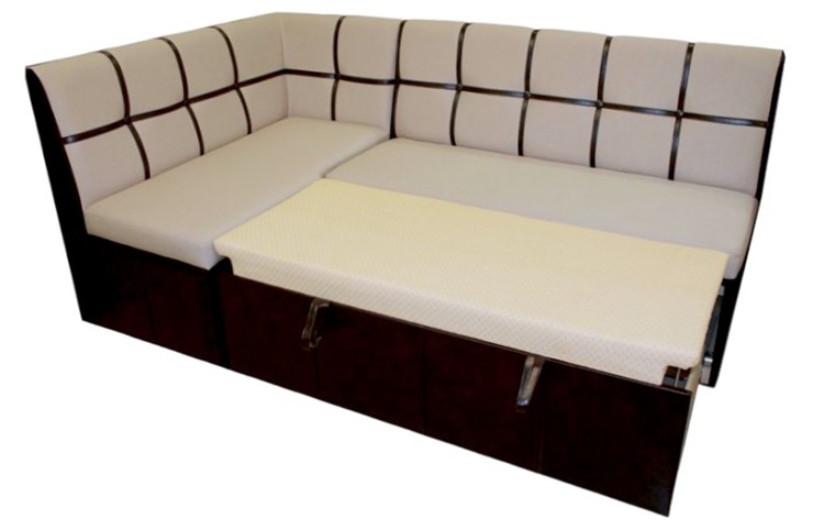 Угловой кухонный диван Квадро 5 со спальным местом в Полевском - изображение 1