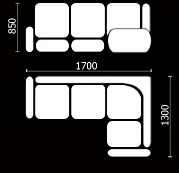 Кухонный диван Нео КМ-01 (168х128 см.) в Асбесте - изображение 3
