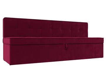 Кухонный прямой диван Техас, Бордовый (микровельвет) в Ревде