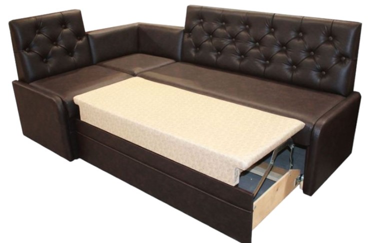 Кухонный угловой диван Квадро 7 со спальным местом в Кушве - изображение 4