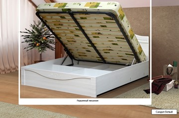 Кровать с подъемным механизмом Ева-10 2000х1800 в Екатеринбурге - предосмотр 1