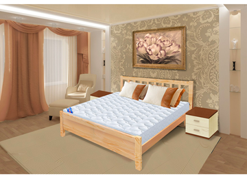 Спальная кровать Прага 160х200 с оcнованием в Екатеринбурге