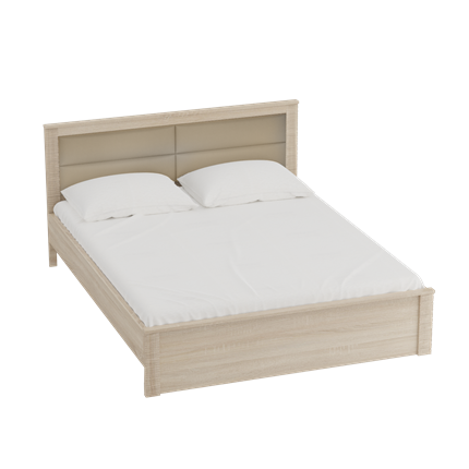 Кровать с основанием Элана 1200, Дуб сонома в Асбесте - изображение