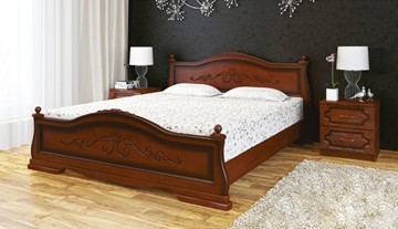 Спальная кровать Карина-1 (Орех) 90х200 в Каменске-Уральском