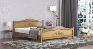 Кровать двуспальная СВ-Стиль Виктория 160*195 с основанием в Полевском