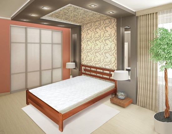 Кровать в спальню Алина 160х200 с оcнованием в Екатеринбурге - изображение