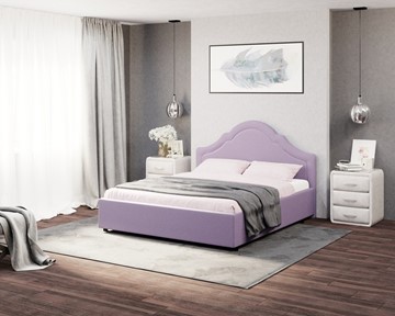 Двуспальная кровать Vintage 160х200, Велюр (Forest 741 Светло-фиолетовый) в Екатеринбурге