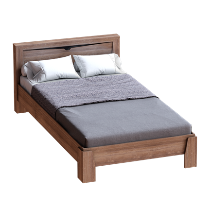 Кровать с основанием Соренто 1400, Дуб стирлинг в Кушве - изображение