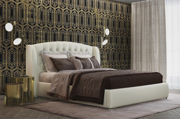 Кровать в спальню Сильва Модерн 160х200 (с основание) в Екатеринбурге - изображение
