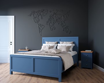 Кровать 2-х спальная Jules Verne, (JV16ETGB), синий в Кушве