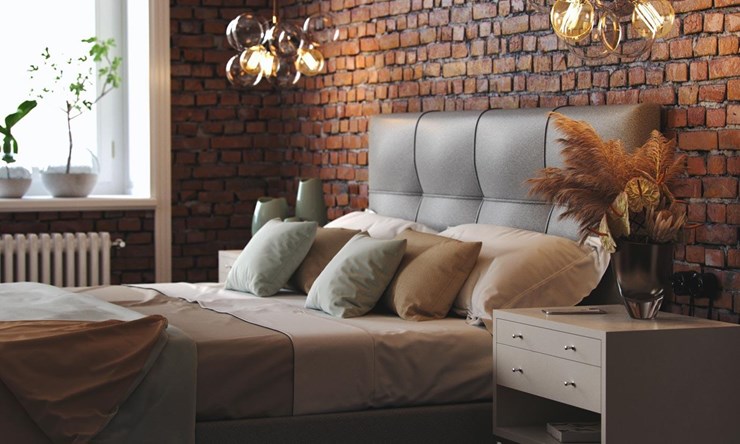Кровать в спальню Caprice 200х190 с основанием в Екатеринбурге - изображение 1