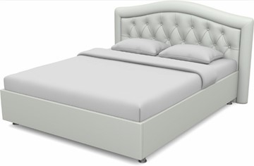 Полутороспальная кровать Луиза 1400 с основанием (Nitro White) в Первоуральске