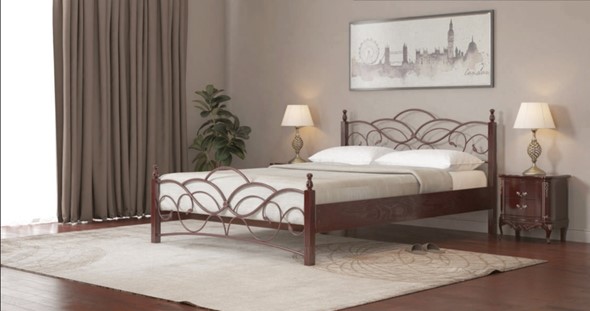 Кровать Марго 140*200 с основанием в Полевском - изображение