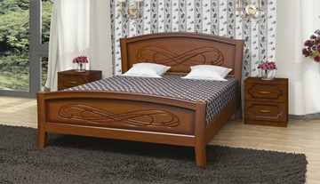Кровать Карина-16 (Орех) 90х200 в Ирбите