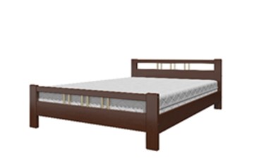 Спальная кровать Вероника-3 (Орех) 160х200 в Ревде