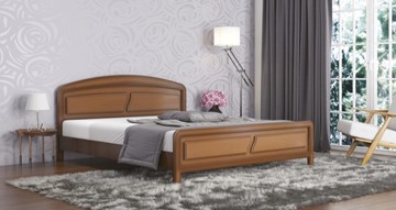 Спальная кровать СВ-Стиль Ева 160*195 с основанием в Кушве