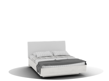 Кровать в спальню Alpina, Alp-Кр-01.1(1600), сосна Санторини в Каменске-Уральском