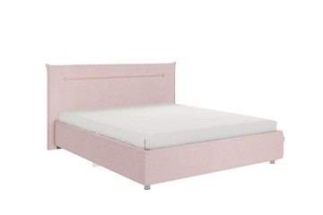 Кровать 2-х спальная Альба 1.6, нежно-розовый (велюр) в Первоуральске