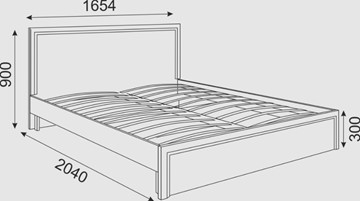 Кровать Беатрис М07 (Орех Гепланкт) в Первоуральске - предосмотр 1