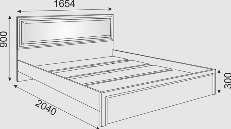 Кровать 2-спальная Беатрис М09 с мягким изголовьем (Орех Гепланкт) в Первоуральске - изображение 1