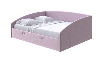 Кровать 2-спальная Bono 160х200, Флок (Бентлей Нежно-лиловый) в Ревде