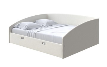 Двуспальная кровать Bono 160х200, Искусственная шерсть (Лама Лён) в Каменске-Уральском