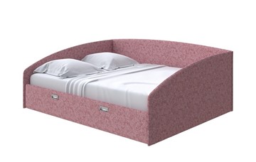 Кровать в спальню Bono 160х200, Рогожка (Levis 62 Розовый) в Екатеринбурге - предосмотр