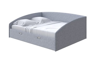 Спальная кровать Bono 160х200, Рогожка (Levis 83 Светло-Серый) в Каменске-Уральском