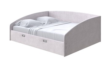 Двуспальная кровать Bono 160х200, Велюр (Casa Лунный) в Каменске-Уральском