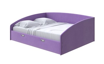 Спальная кровать Bono 160х200, Велюр (Forest 741 Светло-фиолетовый) в Первоуральске