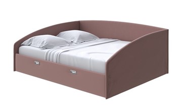 Кровать 2-х спальная Bono 180х200, Экокожа (Молочный шоколад) в Первоуральске