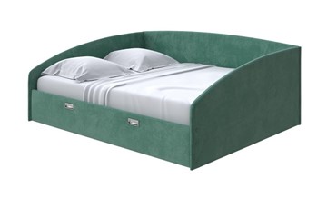 Двуспальная кровать Bono 180х200, Велюр (Casa Изумрудный) в Каменске-Уральском