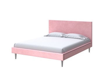 Кровать 2-х спальная Claro 160х200, Велюр (Casa Жемчужно-розовый) в Полевском