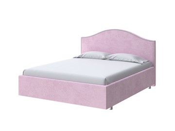 Кровать двуспальная Classic 180х200, Велюр (Teddy Розовый фламинго) в Ревде