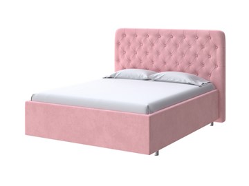 Кровать 2-спальная Classic Large 160х200, Велюр (Casa Жемчужно-розовый) в Ревде