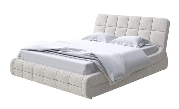 Кровать спальная Corso-6 140x200, Рогожка (Levis 12 Лён) в Кушве - изображение