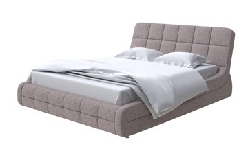 Кровать в спальню Corso-6 140x200, Рогожка (Levis 25 Светло-коричневый) в Ревде