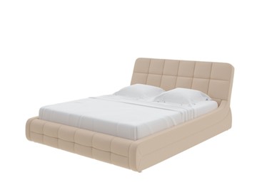 Спальная кровать Corso-6 140x200, Рогожка (Savana Camel) в Первоуральске
