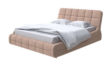 Двуспальная кровать Corso-6 140x200, Рогожка (Тетра Ореховый) в Красноуфимске
