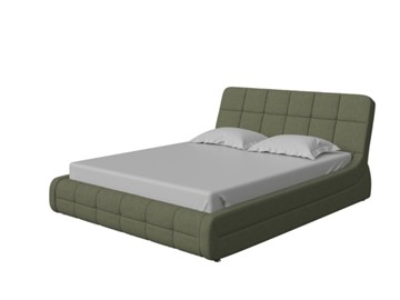 Двуспальная кровать Corso-6 140x200, Искусственная шерсть (Лама Авокадо) в Екатеринбурге