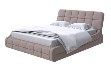 Двуспальная кровать Corso-6 140x200, Велюр (Scandi Cotton 24 Капучино) в Екатеринбурге