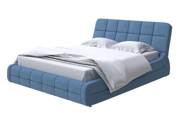 Кровать в спальню Corso-6 160х200, Искусственная шерсть (Лама Индиго) в Екатеринбурге