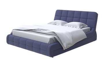 Кровать в спальню Corso-6 160х200, Рогожка (Firmino Полуночный синий) в Екатеринбурге