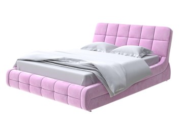 Двуспальная кровать Corso-6 160х200, Велюр (Лофти Сиреневый) в Кушве
