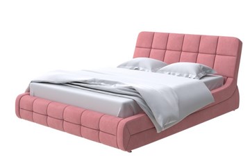 Кровать в спальню Corso-6 160х200, Велюр (Ultra Ягодный сорбет) в Ревде