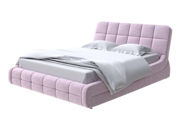 Кровать двуспальная Corso-6 200х200, Флок (Бентлей Нежно-лиловый) в Ревде