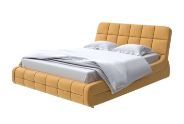 Кровать спальная Corso-6 200х200, Микрофибра (Diva Шафран) в Ревде
