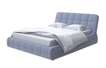 Кровать спальная Corso-6 200х200, Рогожка (Firmino Голубой лед) в Первоуральске