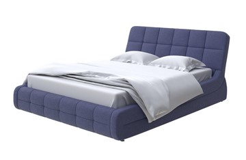 Кровать спальная Corso-6 200х200, Рогожка (Firmino Полуночный синий) в Первоуральске
